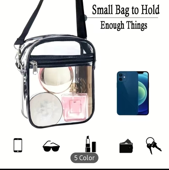Clear Crossbody Stadium Bag - Picture 4 of 4
